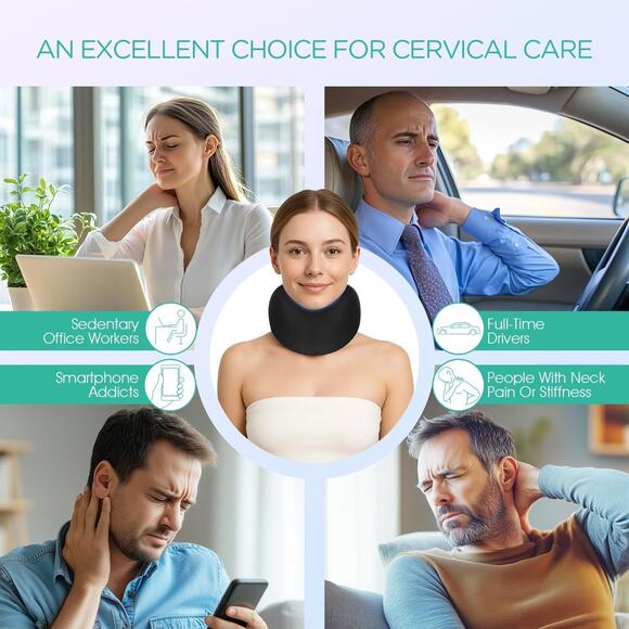 VOYOR-HEALTH Neck Brace, Neck Stretcher for Sleeping, Adjustable Cervical Collar - Picture 4 of 7